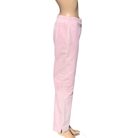 St. John Collection pink suede pants Sz 4 - Picture 12 of 15